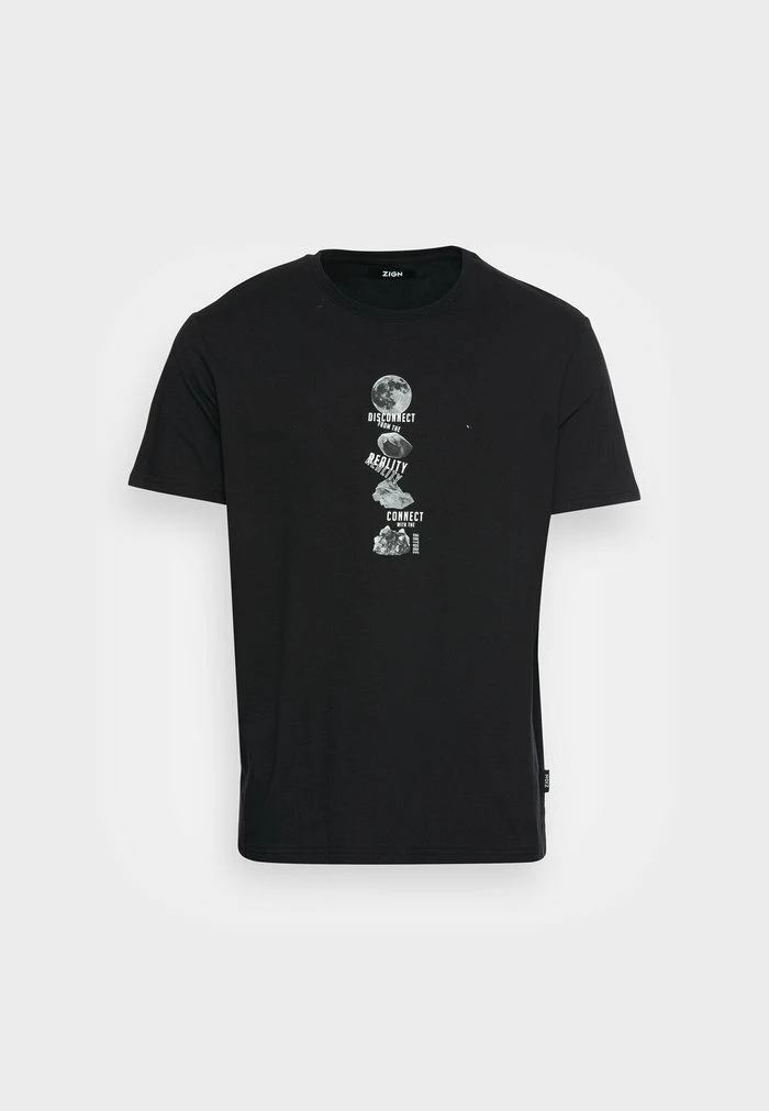 Zign GRAPHIC T-SHIRT - T-shirt Imprimé - Black – Image 4