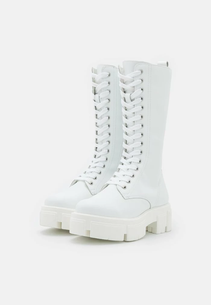 Zign RECYCLED LEATHER - Bottes à Plateau - White – Image 3