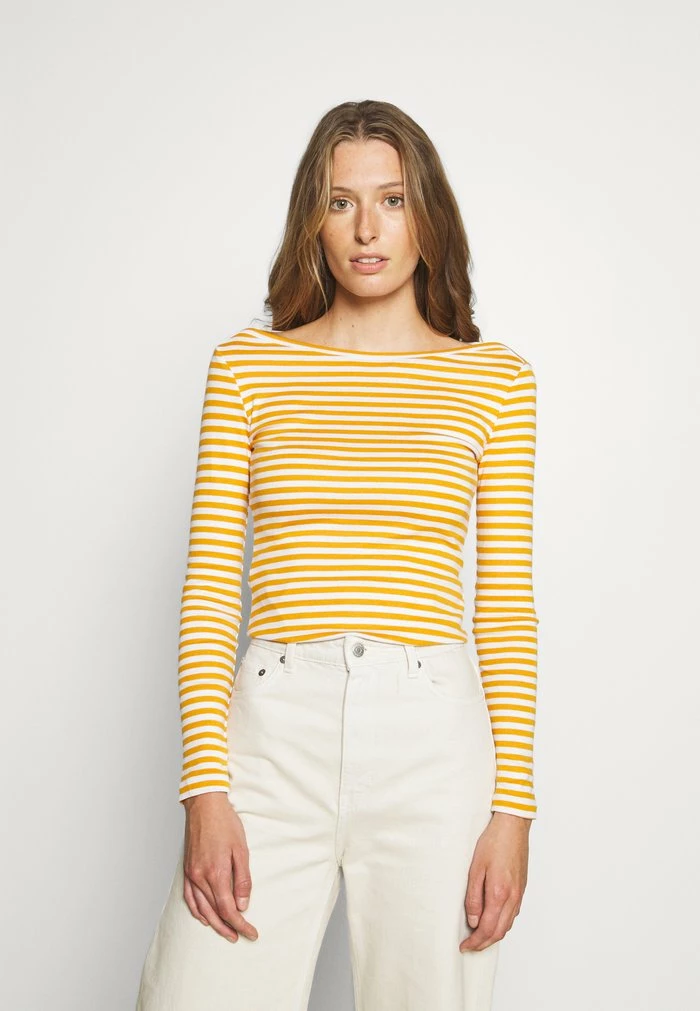 Zign T-shirt à Manches Longues - Dark Yellow/white