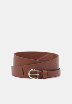 Zign LEATHER - Ceinture Taille Haute - Cognac