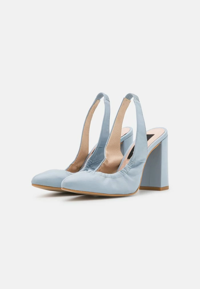 Zign LEATHER - Escarpins à Talons Hauts - Light Blue – Image 3
