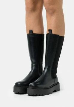 Zign LEATHER - Bottes à Plateau - Black