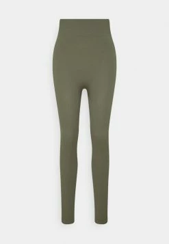 Zign High Waist Ribbed Seamless Leggings - Legging - Green