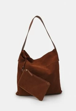 Zign SET LEATHER - Cabas - Cognac