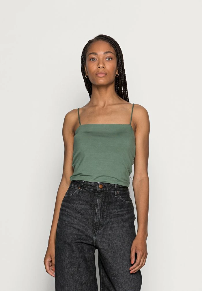 Zign MERCERIZED STRAP - Débardeur - Light Green