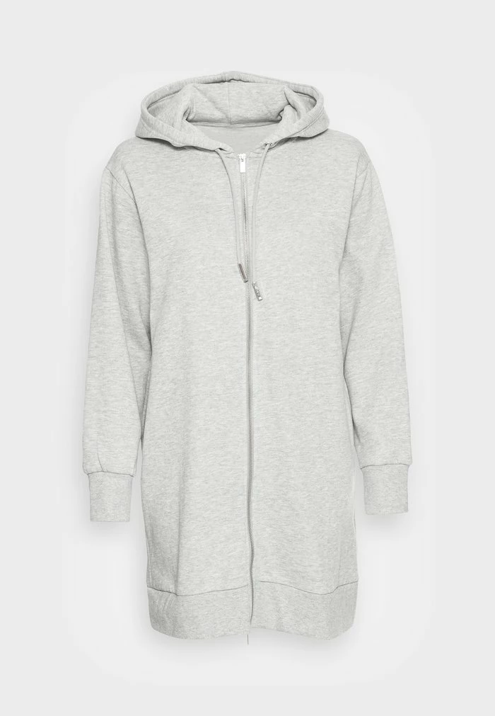 Zign Sweat à Capuche Zippé - Mottled Light Grey – Image 4