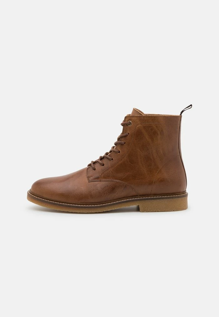 Zign LEATHER - Bottines à Lacets - Cognac