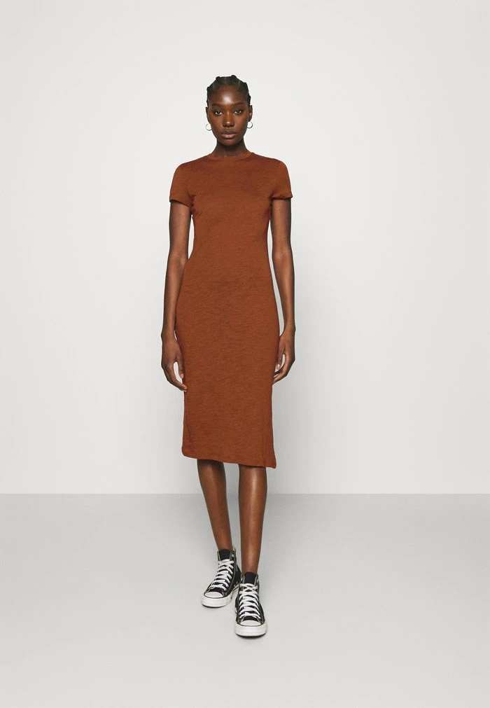 Zign Robe En Jersey - Brown