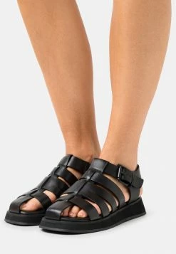 Zign LEATHER - Sandales à Plateforme - Black