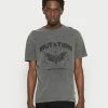 Zign MUTATION GRAPHIC T-SHIRT - T-shirt Imprimé - Grey