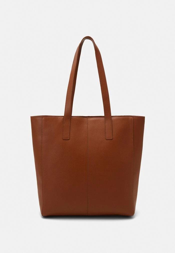 Zign LEATHER - Cabas - Cognac