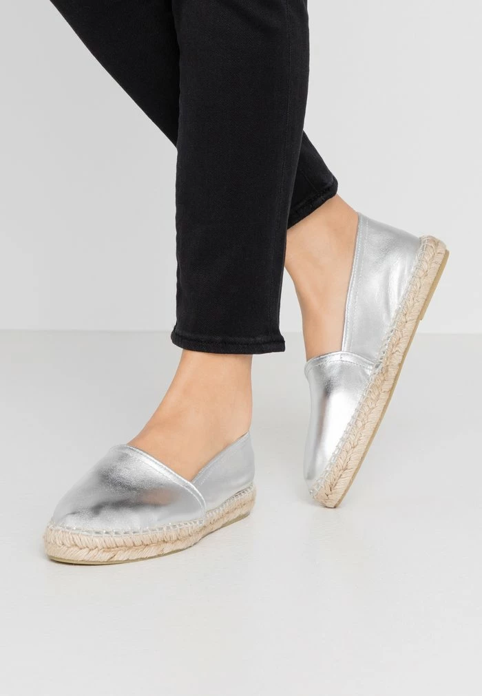 Zign LEATHER - Espadrilles - Silver