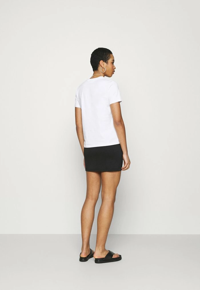 Zign Mini Princess Seams Skirt High Waisted With Slit - Jupe Crayon - Black – Image 3