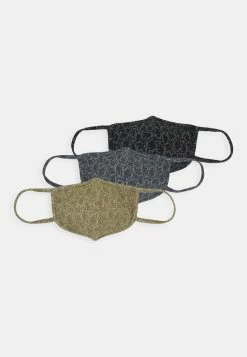 Zign 3 PACK UNISEX - Masque En Tissu - Black/olive /grey