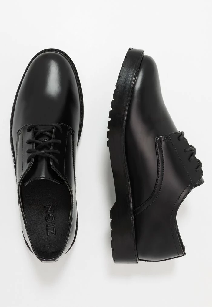 Zign LEATHER UNISEX - Derbies & Richelieus - Black – Image 2