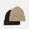 Zign 2 PACK UNISEX - Bonnet - Black/camel