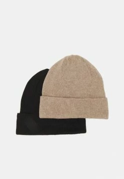 Zign 2 PACK UNISEX - Bonnet - Black/camel