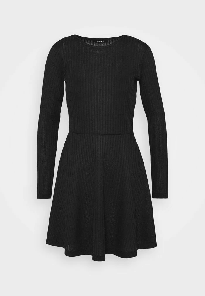 Zign Robe En Jersey - Black – Image 5