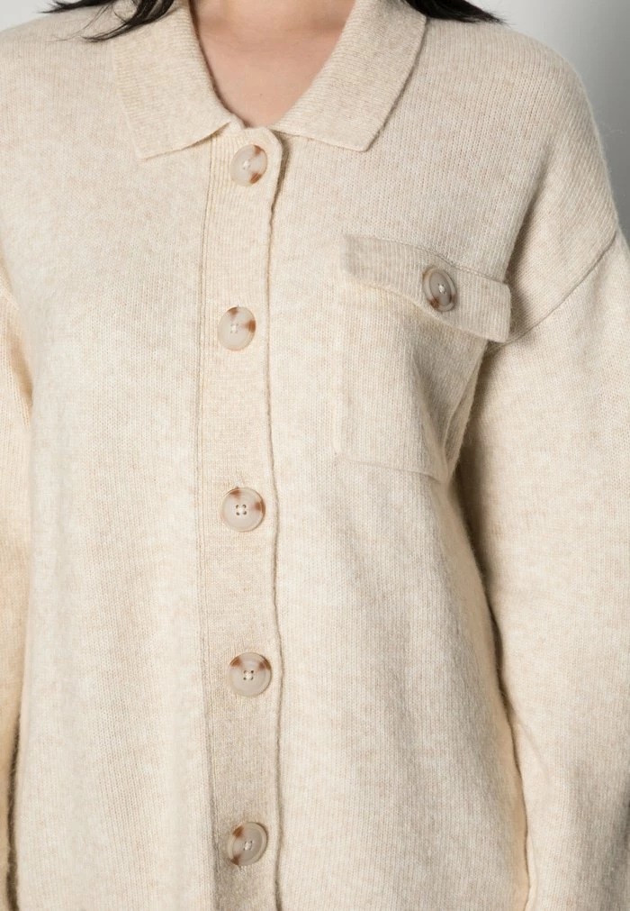 Zign ALPACA WOOL BLEND CARDIGAN - Gilet - Beige – Image 5