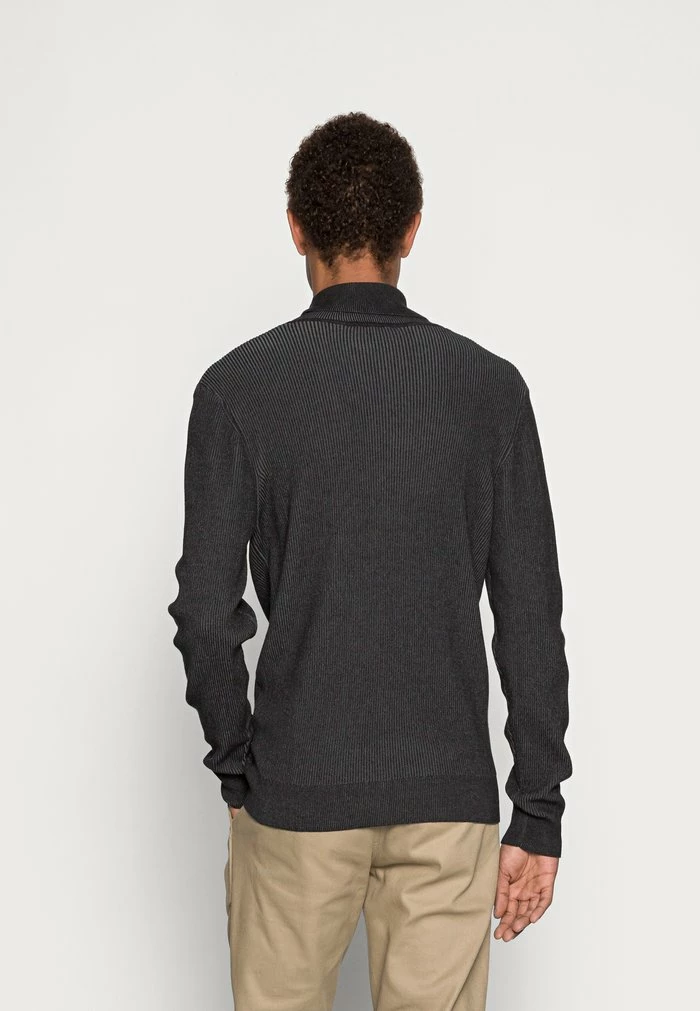 Zign TWO TONE JUMPER - Pullover - Mottled Dark Grey – Image 3