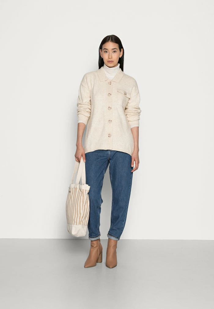 Zign ALPACA WOOL BLEND CARDIGAN - Gilet - Beige – Image 2