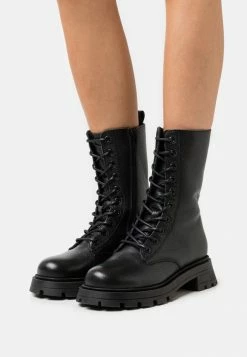 Zign LEATHER - Bottes à Plateau - Black