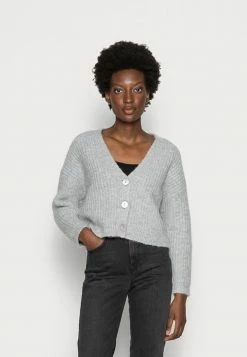 Zign WOOL BLEND JUMPER - Gilet - Mottled Grey