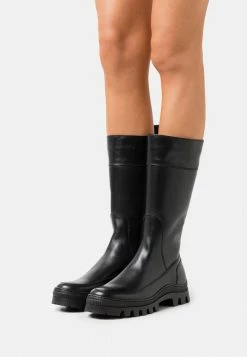 Zign LEATHER - Bottes à Plateau - Black