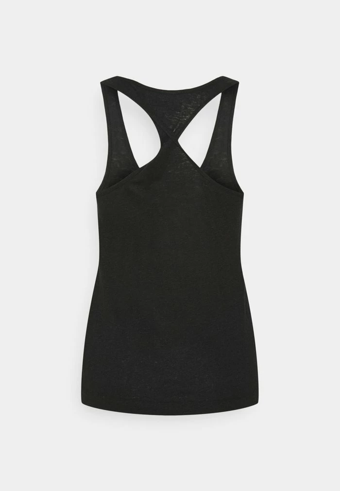 Zign TOP-LINEN BLEND - Débardeur - Black – Image 2
