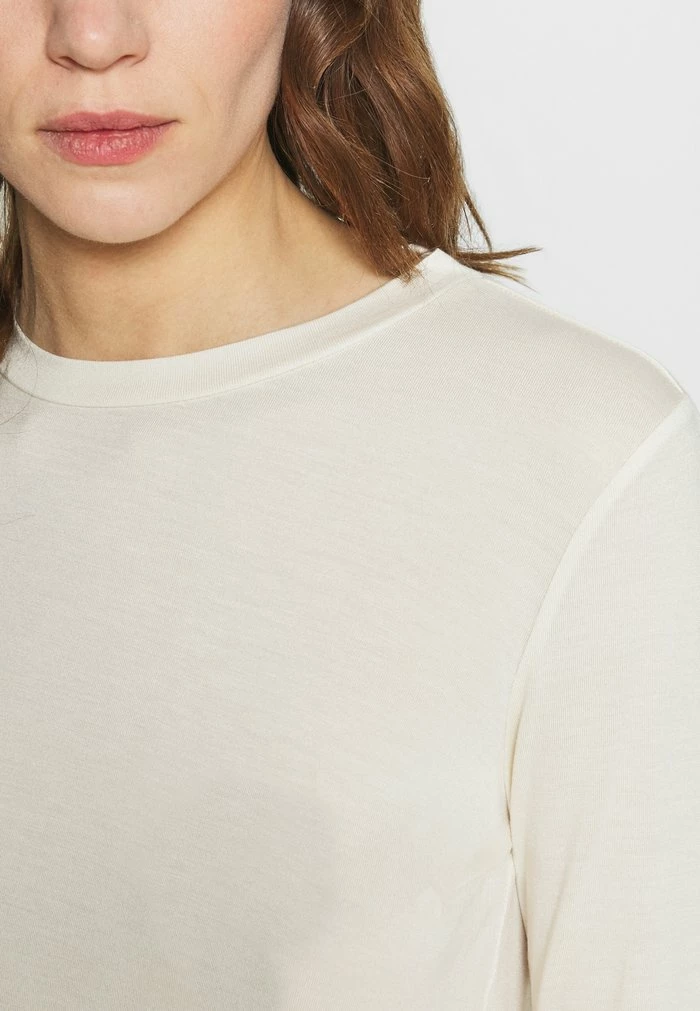 Zign SILK BLEND Longsleeve - T-shirt à Manches Longues - Off-white – Image 5