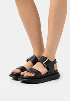 Zign LEATHER - Sandales à Plateforme - Black