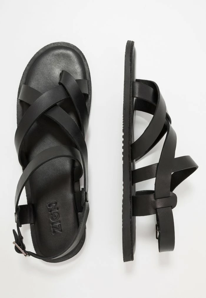 Zign LEATHER - Tongs - Black – Image 2