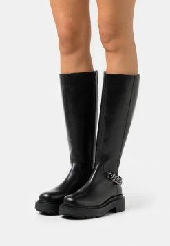 Zign LEATHER - Bottes à Plateau - Black