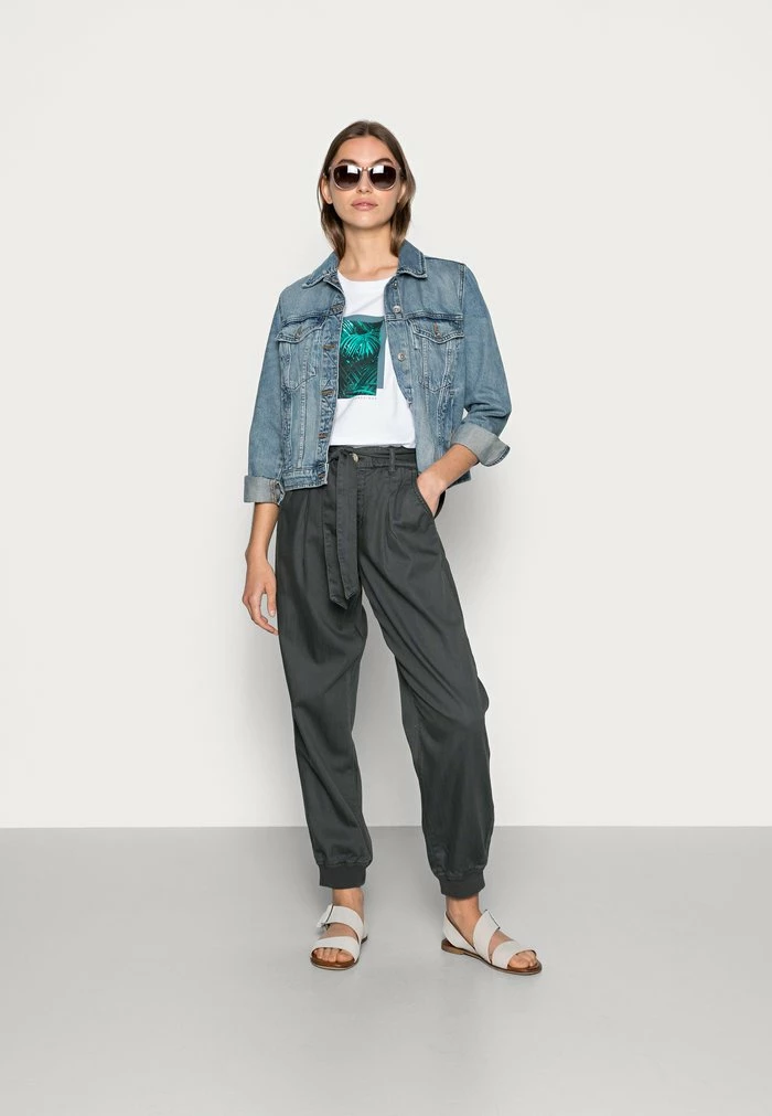 Zign CLARE PALM LEAD PHOTO PRINT TEE - T-shirt Imprimé - White – Image 2