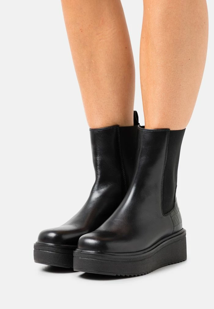 Zign Bottines à Plateau - Black