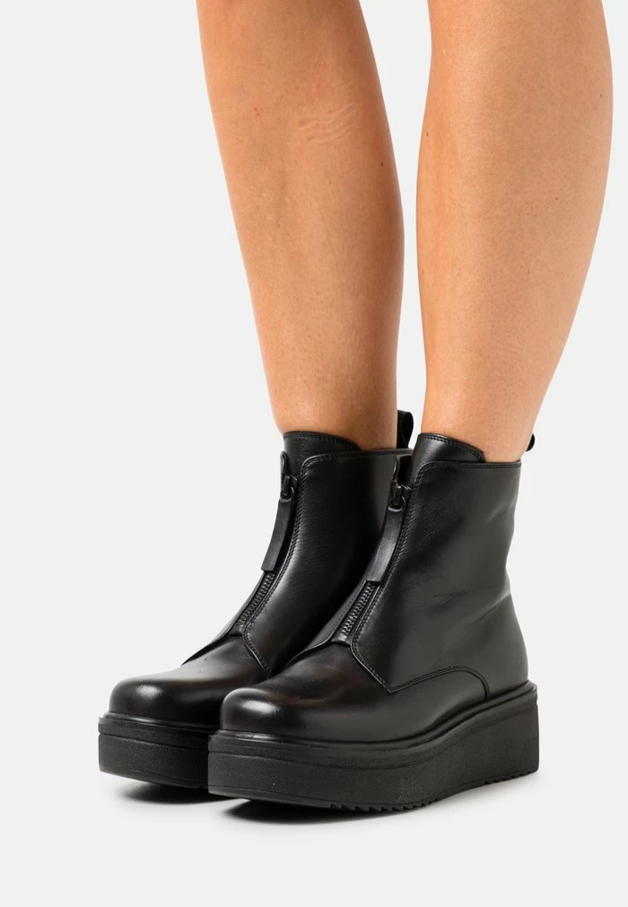 Zign Bottines à Plateau - Black