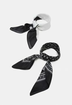 Zign BANDANA 2 PACK UNISEX - Foulard - Black/white