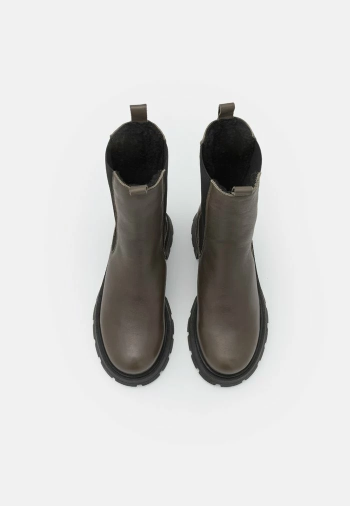 Zign LEATHER - Bottes à Plateau - Khaki – Image 6