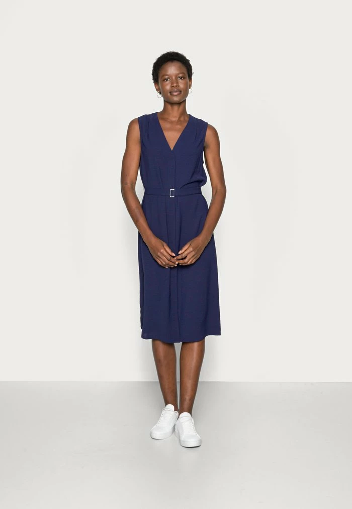 Zign WOVEN TUNIC DRESS BUCKLE - Robe De Jour - Dark Blue