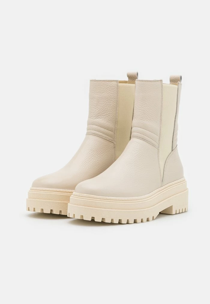 Zign LEATHER - Bottines à Plateau - Beige – Image 3