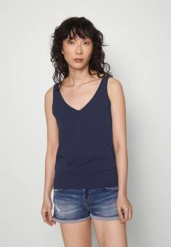 Zign V NECK CAMI - Débardeur - Dark Blue