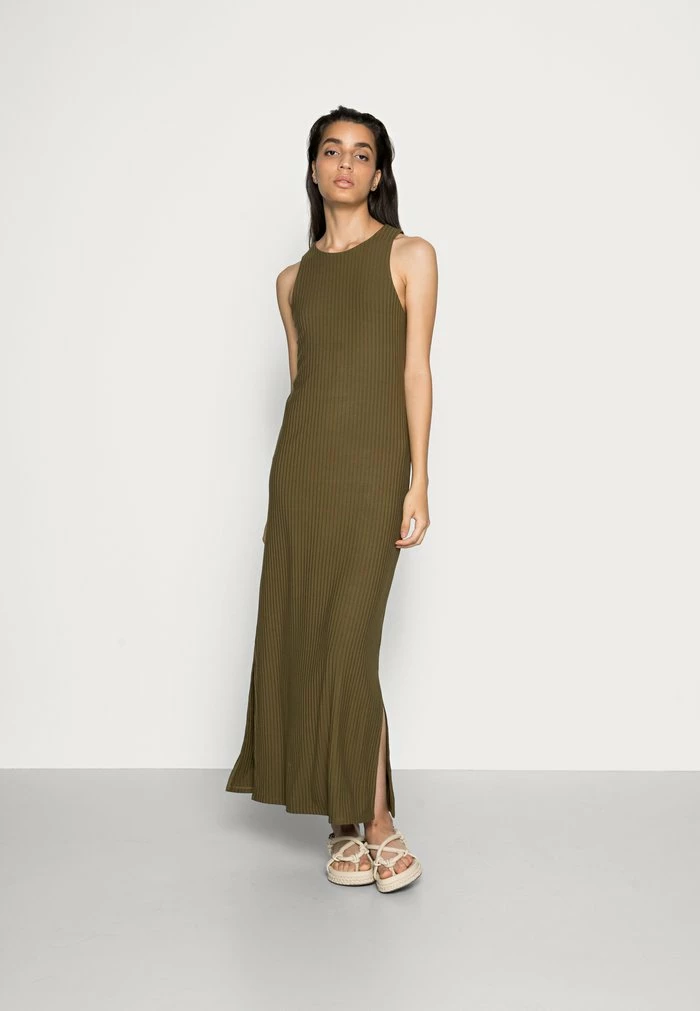 Zign RACER COLUMN MAXI DRESS - Robe Longue - Khaki
