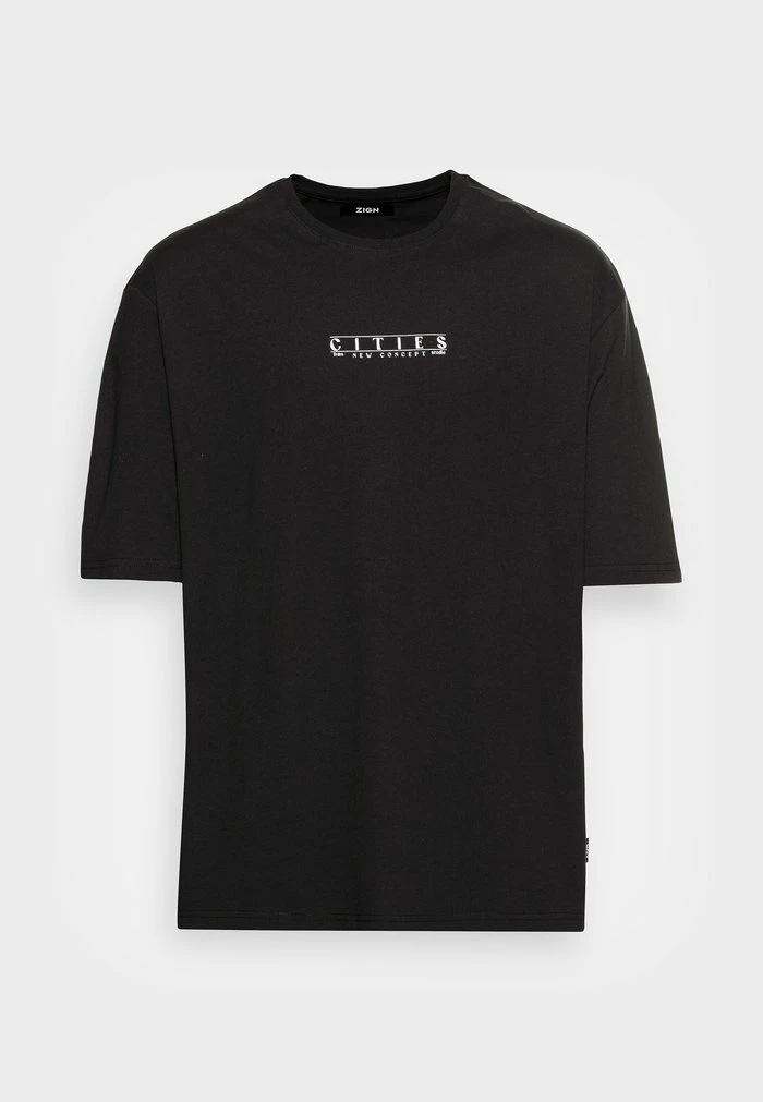 Zign T-shirt Imprimé - Black – Image 4
