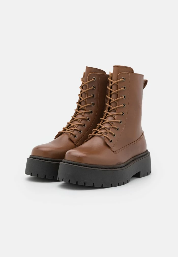 Zign Bottines à Plateau - Cognac – Image 3