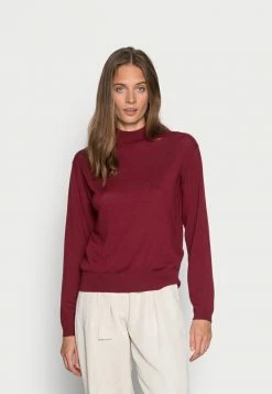 Zign WOOL KNIT JUMPER - Pullover - Bordeaux