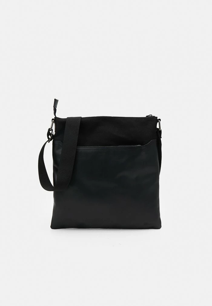 Zign LEATHER UNISEX - Sac Bandoulière - Black