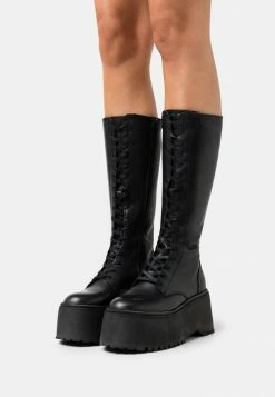 Zign LEATHER - Bottes à Lacets - Black