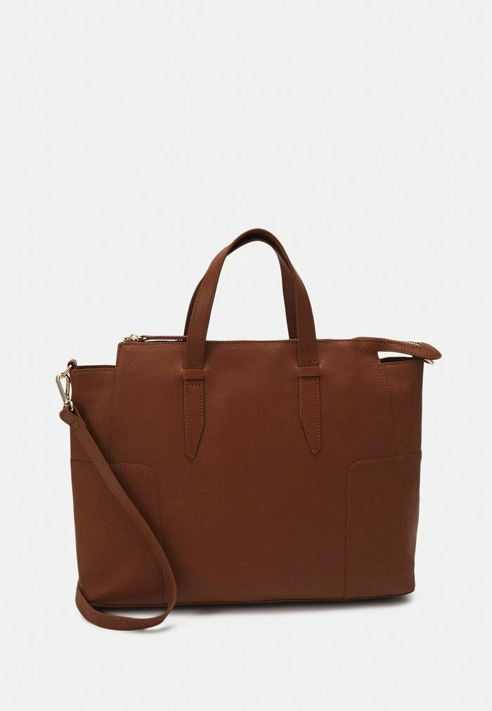 Zign LEATHER - Mallette - Cognac