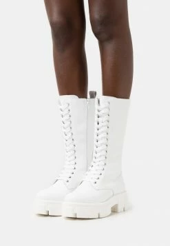 Zign RECYCLED LEATHER - Bottes à Plateau - White