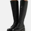 Zign LEATHER - Bottes à Lacets - Black